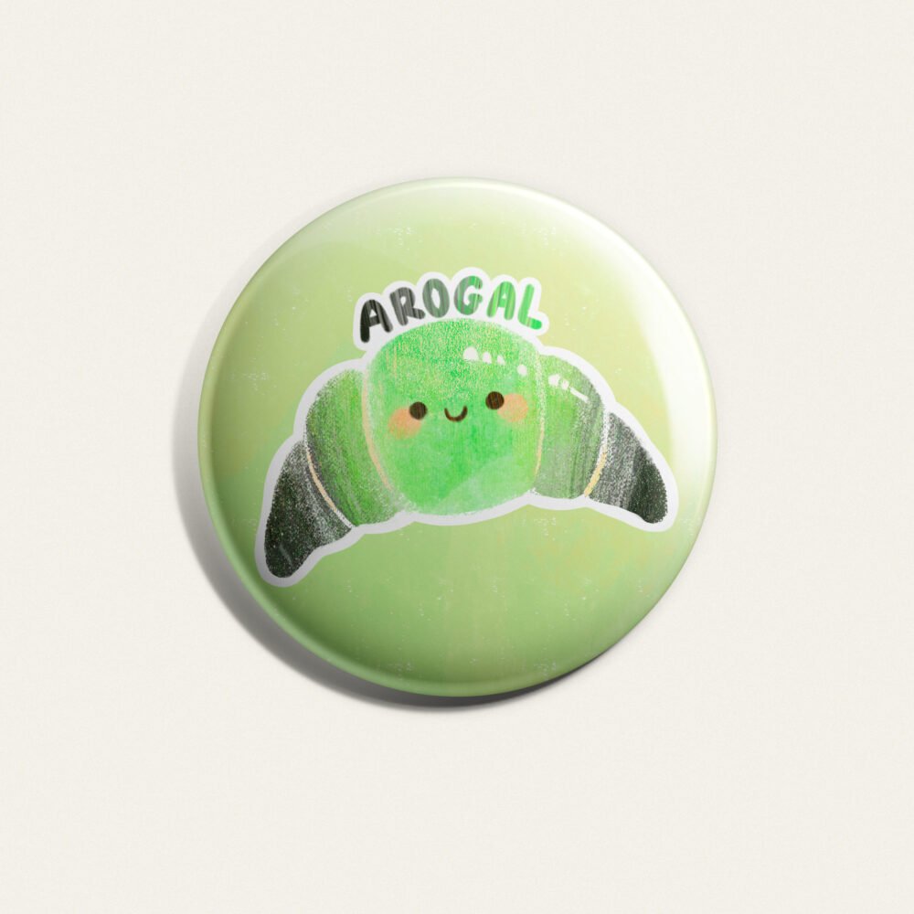 Aromantyczny AROgal Przypinka 58mm