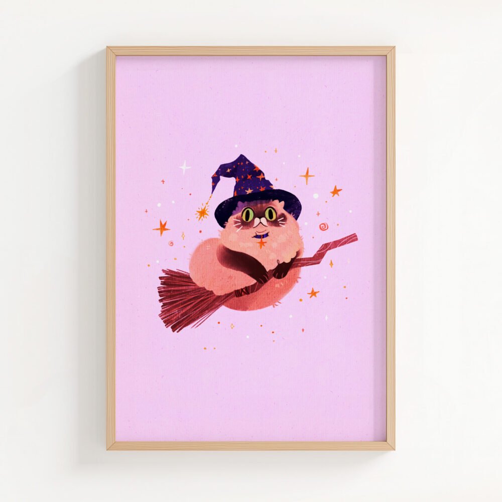 CzarMEOWdziej na miotle | A5 | A4 | A3 |