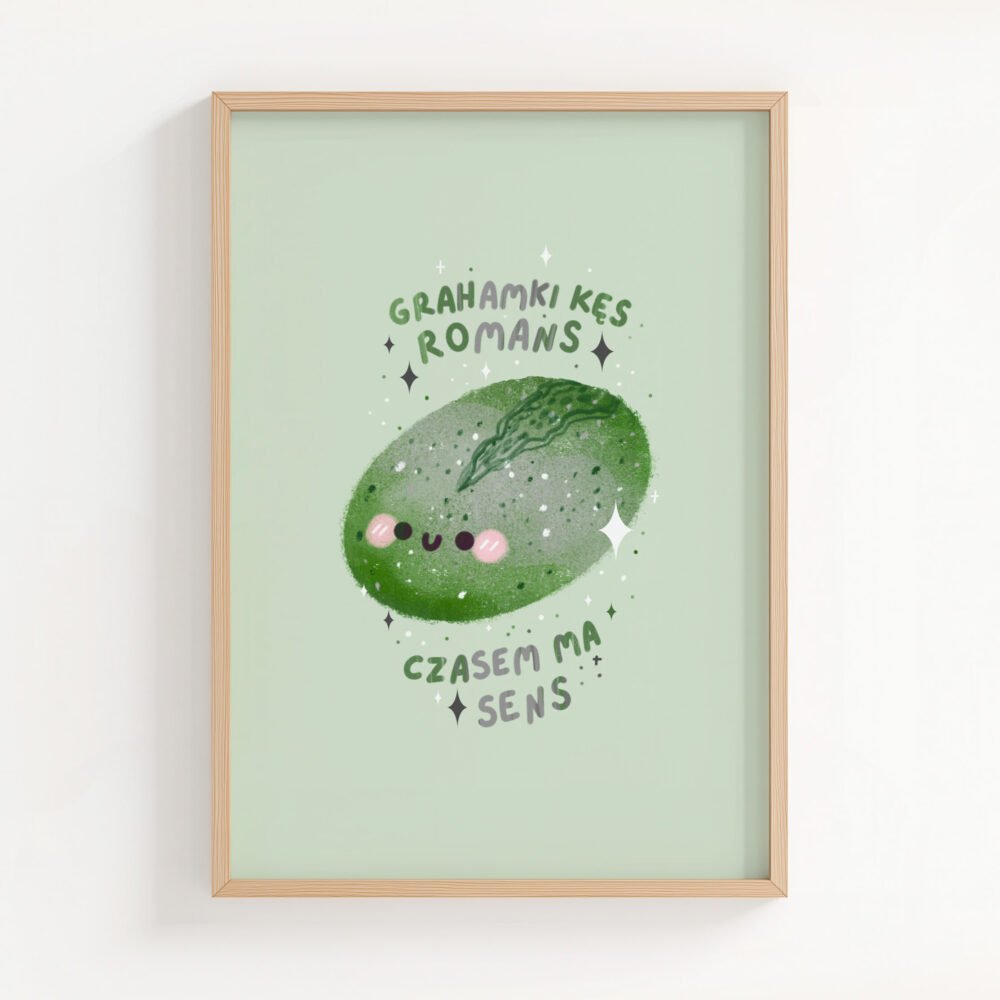 Greyhamka Grey-romantyczna Art Print | A5 | A4 | A3 |