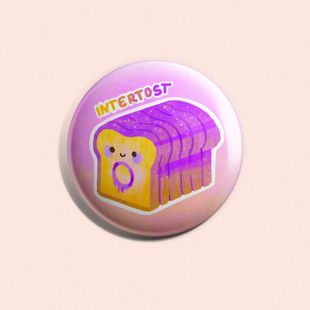 Interpłciowy Intertost Przypinka 58mm