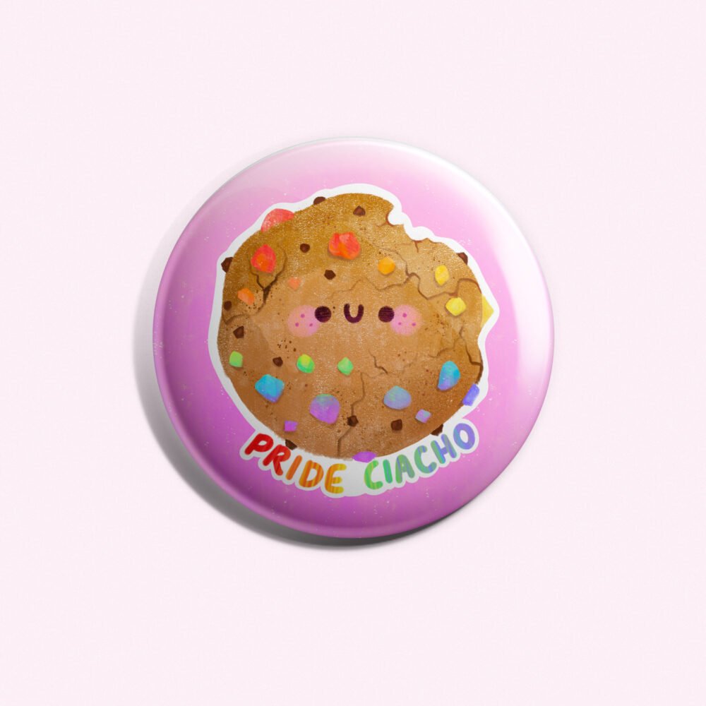 Pride Ciasteczko Przypinka 58mm