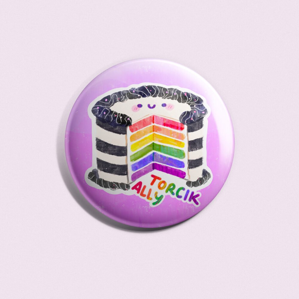 Torcik Ally Przypinka 58mm