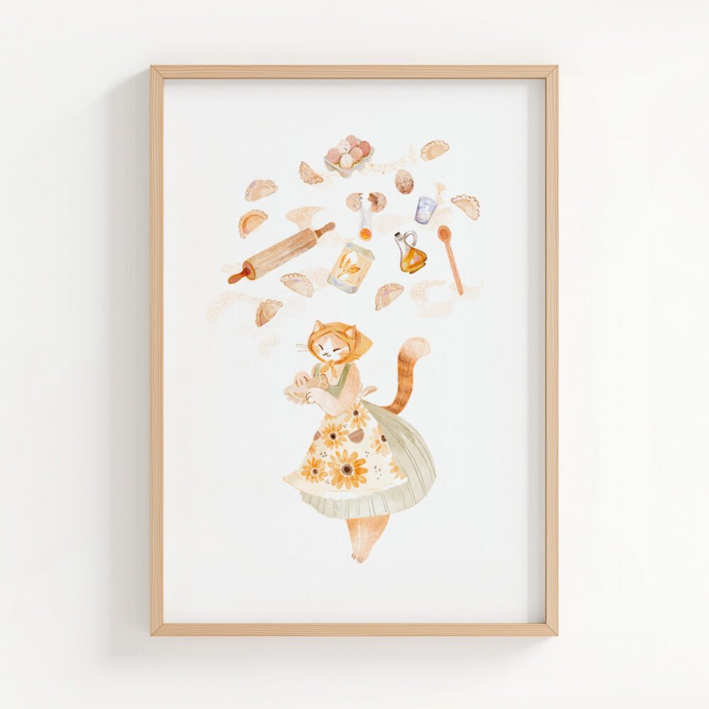 Kocia Babushka z Pierogiem | A5 | A4 | A3 |