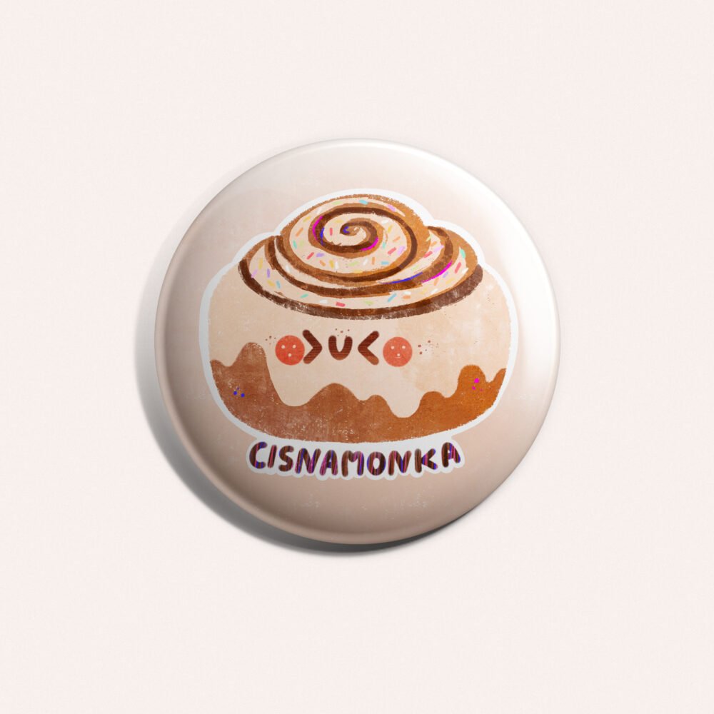 Cis Cisnamonka Przypinka 58mm