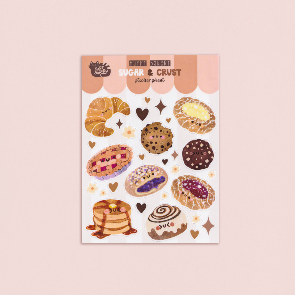 Zestaw Naklejek Słodkie Pieczywo